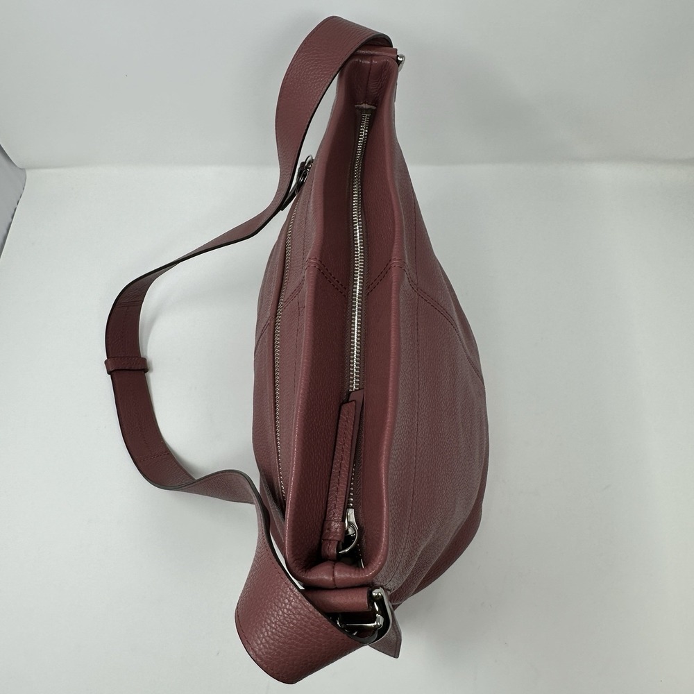 Coach Pebbled Leather Crossbody in Wine - Picture 12 of 16